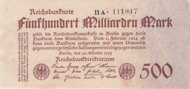 500 Milliarden Mark ro.124d A